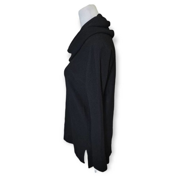 Tahari Womens Extra Fine Merino Wool Cowl Neck Size‎ Small Black - Picture 4 of 8
